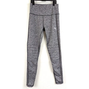 Puma women sz S athletic Moto Leggings grays stretchy pull on 0569